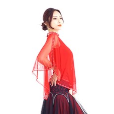 肚皮舞mall運動舞蹈服 LDT1600, 紅色的