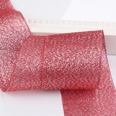 지이피 펄광택 선물 리본 228m x 16mm, 빨강, 1개