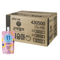 Binggrae 蒟蒻果凍飲桃子口味, 130g, 30包