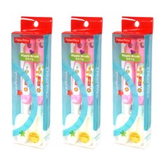 fisher-price 費雪 迷你清潔刷 2入, 3組, 粉色