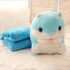 ANTS 倉鼠造型靠墊+毛毯