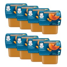 거버 2단계 이유식 6개월부터 113g x 2p, 8개, 호박