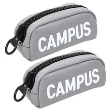 캠퍼스 왕지퍼 펜파우치, 그레이, 2개