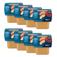 거버 사과 퓨레 2p, 8개, 사과맛