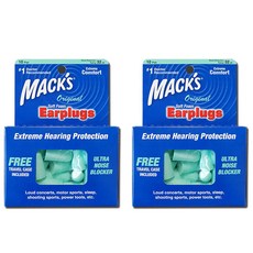 Macks 수면 귀마개 오리지널 20p + 여행용케이스, 2개, 20개입