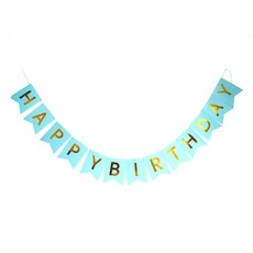 TOCTOC 派對方形緞帶拉旗 4入, NO9