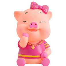미니띠네 귀여운 캐릭터 돼지 저금통, B, 1개