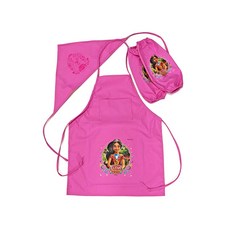 Disney Elena 圍裙 + 頭巾 + Tosh 套組, 隨機發貨