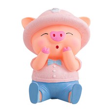 Minittine 可愛角色豬撲滿, D, 1個