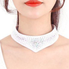 dancedome 肚皮舞服 頸帶 LDAC600, 白色