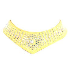 肚皮舞批發商城 運動舞蹈服 頸帶 LDAC600, 黃色