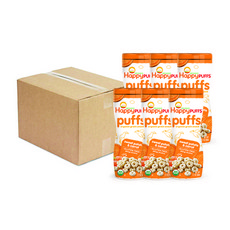 해피퍼프스 유기농 곡물스낵, 고구마 + 당근 혼합맛, 6개