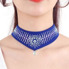 Bellydomemall 運動舞蹈服 頸帶 LDAC500, 藍色