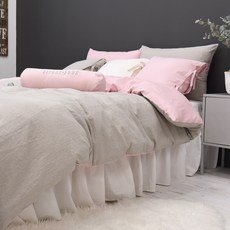 BELLELIFE 水洗亞麻棉雙色被套, 混色