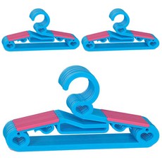 하트논슬립 어린이옷걸이, 블루, 60개