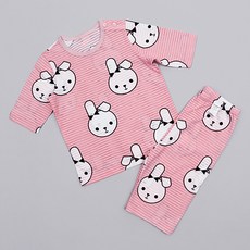 메이키즈 여아용 화이트레빗 7부 내의