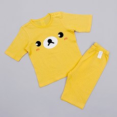 Maykids 孩童黃色熊熊印花7分褲內衣