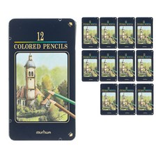 munhwa 彩色鉛筆盒 12入, 12色