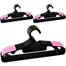 裝飾圓形防滑衣架, 粉色, 60入