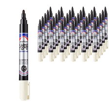 munhwa 文化鉛筆油性魔術, 黑色, 144入