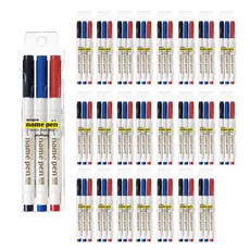 munhwA 3色簽字筆, 黑色, 藍色, 紅色, 24個