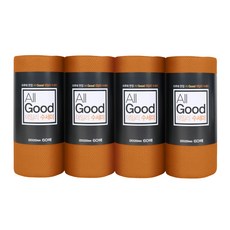 올굿 데일리 일회용 수세미 60매, 오렌지, 4개