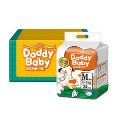 Daddy Baby 薄感黏貼型尿布, 96片, M