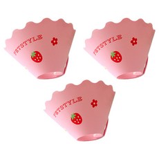 블럭마트 고양이 애견 부드러운 넥칼라 핑크1호, 3개