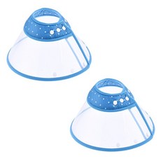 寵物防咬防舔頭套 藍色 M號, 2個