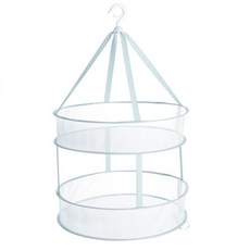 TP 생활용품 원형 다용도 건조대 2단, 블루, 1개