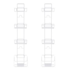 Novaliving 神奇浴室縫隙收納架, 2個, 白色
