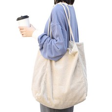 April 16簡約燈芯絨大帆布肩背包