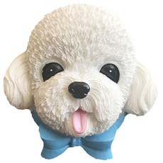 TP 家居裝飾貴賓犬冰箱磁鐵, 白色