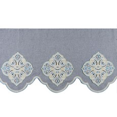 TP 홈인테리어 스폿 자수 레이스 60cm, 어두운 회색, 1개