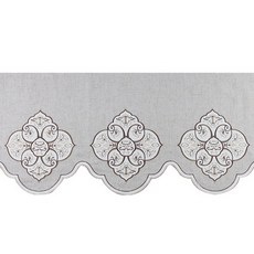 TP 홈인테리어 스폿 자수 레이스 60cm, 밝은 회색, 1개