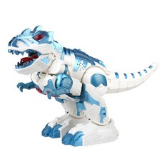 레츠토이 메가다이노 원격조종 자동 변신 공룡 로봇, 블루, 1개