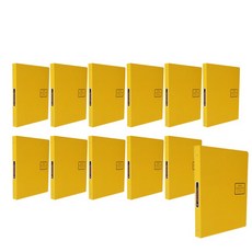 希望文件蛇紋皮革活頁筆記 A4, 12個, 黃色的