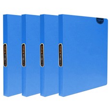 희망화일 뉴 후레쉬업 40p 크리어 내지 O링 칼라화일 3공, 파랑, 4개