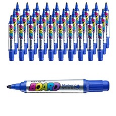 MONAMI 慕那美 彩色白板筆組, 藍色, 60支