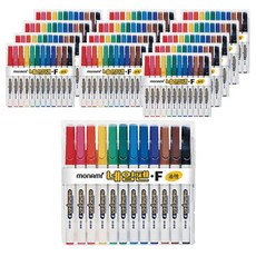 MONAMI 慕那美 12色簽字畫筆組, 混色, 14套