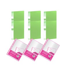 Heemang Office Point 希望歸檔B4清除文件20張x 6p + inlay 3p, 淺豆綠, 1套