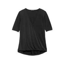 바나나리퍼블릭 여성용 샌드워시 모달 랩 프론트 탑