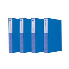 希望文件 透明文件夾 60p, 藍色, 4個