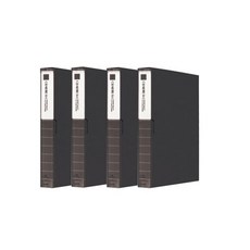 Heemang 希望文件 透明文件夾 80p, 黑色, 4個