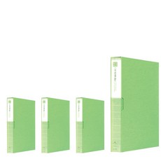 Heemang 透明文件夾 80p, 淺綠色, 4個