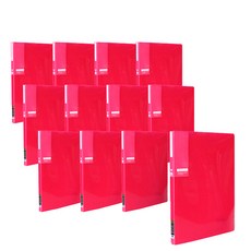 Heemang ICON彩色文件夾 30p 內頁固定型, 12入, 粉紅色