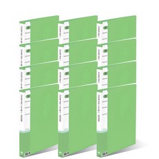 Heemang 透明文件夾 40頁 經濟型, 淺綠色, 12個
