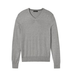 바나나리퍼블릭 남성용 실크 코튼 캐시미어 브이넥 스웨터
