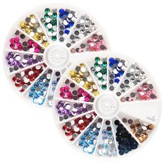 Nail Room 美甲裝飾寶石配件組, 713(圓形4), 2個