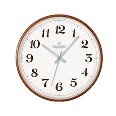 빠루마토 브라운라운드 벽시계 154266, 혼합 색상